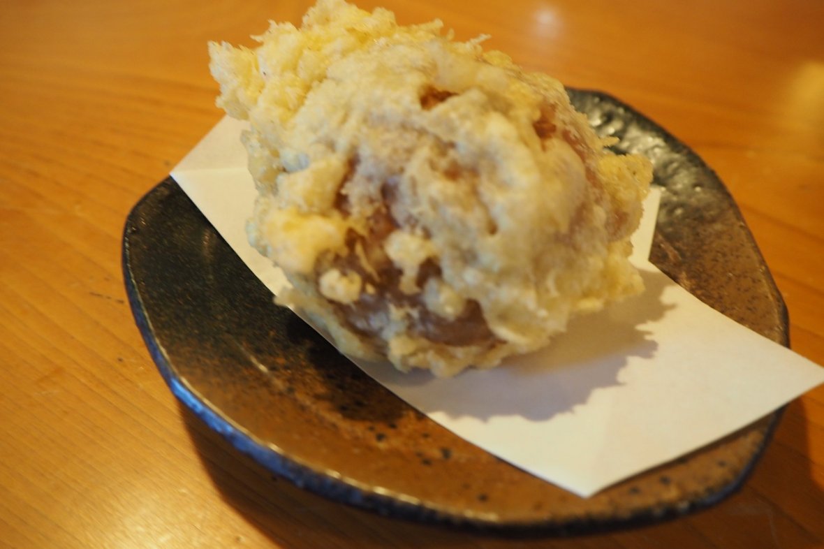 まんじゅうの天ぷら