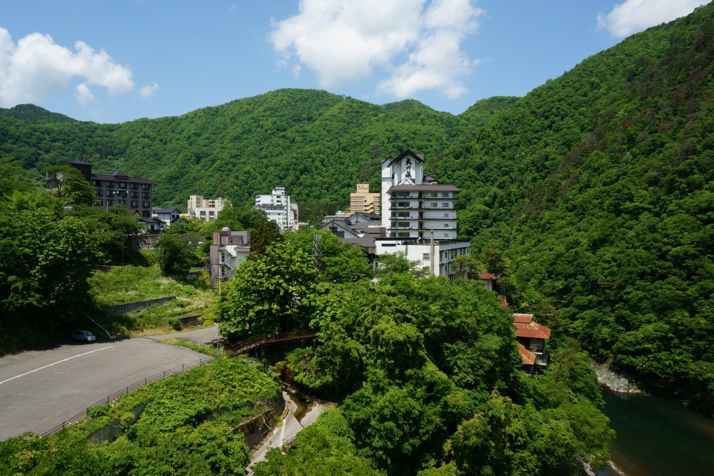 新緑の芦ノ牧温泉