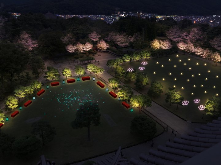 本丸芝生広場（5月1日まで一般開放します）