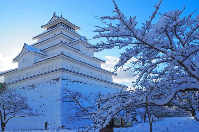 冬の鶴ヶ城